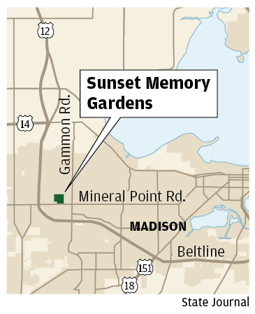 Sunset Memory Gardens map